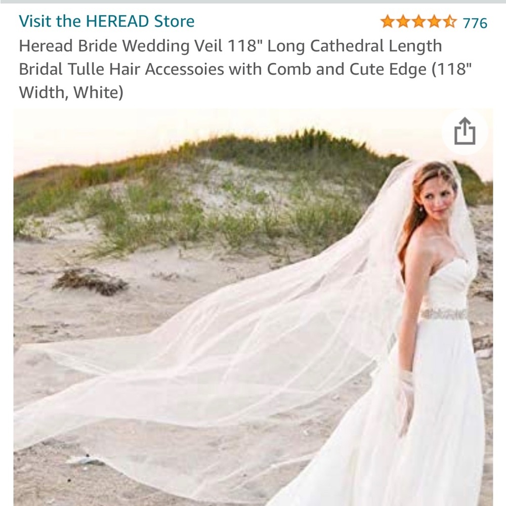 Cathedral Wedding Veil White